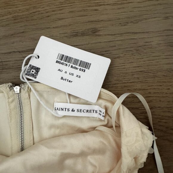 Saints and Secrets Matching Set (Maxi Skirt and Tube Top) - Butter Yellow - Picture 8 of 13